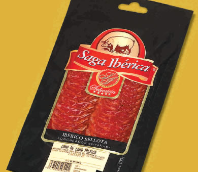 �chine (Lomo) Ib�rique "Bellota" en tranches (Barquette de 100 g) - Saga Ib�rica