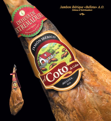 Jambon Ib�rique "Bellota" A.O.C. Dehesa de Extremadura - El Coto de Gal�n