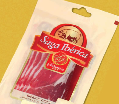 Jambon Ib�rique "Cebo de campo" en tranches (Barquette de 100 g) - Saga Ib�rica