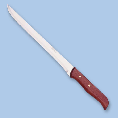 Couteau à jambon (manche en bois) de 22,5 cm. Couteau à jambon (manche en bois) de 22,5 cm.