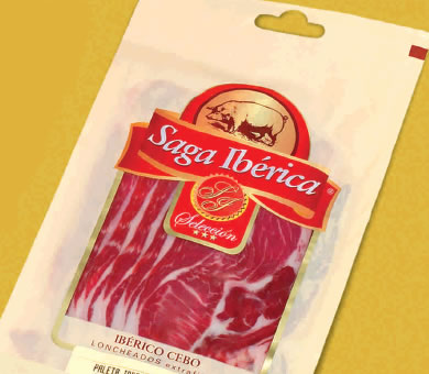 Epaule Ib�rique "Cebo de campo" en tranches (Barquette de 100 g) - Saga Ib�rica