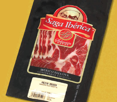 Epaule Ib�rique "Bellota" en tranches (Barquette de 100 g) - Saga Ib�rica